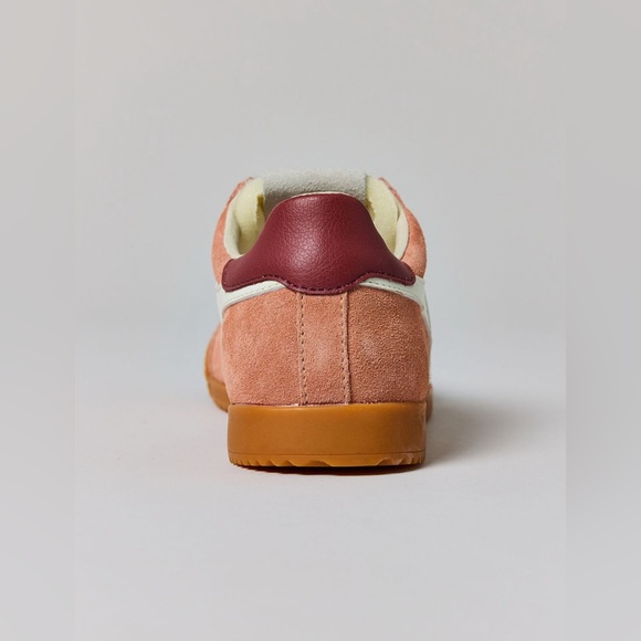 Gola Women's Elan Leather Sneaker Terracotta/ Off White/Red Ochre - Picture 4 of 16